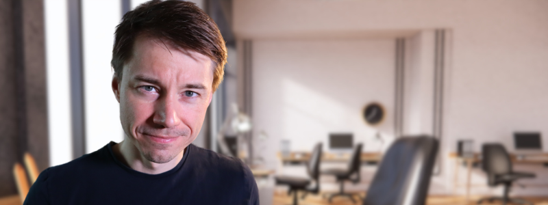 Michal - office background blurred