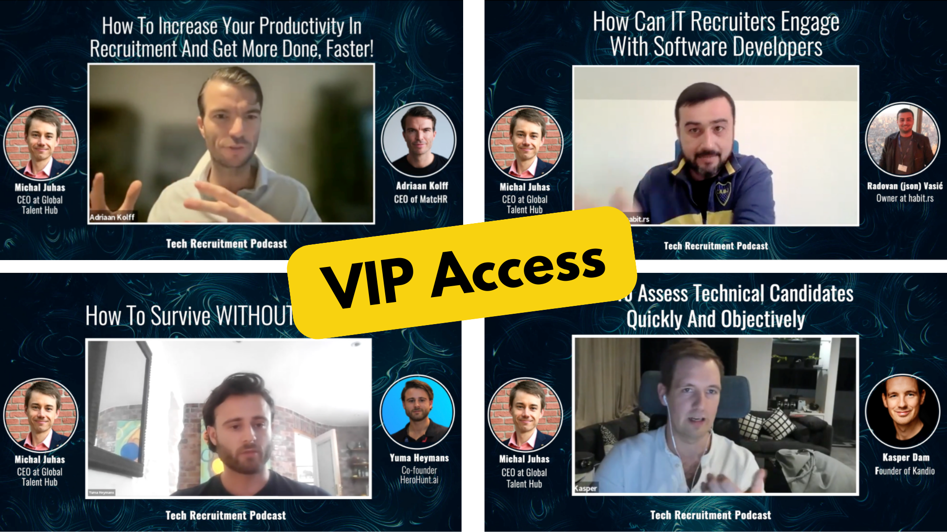 Podcast interviews - four thumbnails (1)